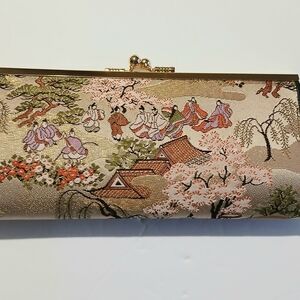 Japanese Silk Brocade Clutch Purse